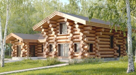 Строительство бани из оцилиндрованного бревна в Астане профессиональные проекты