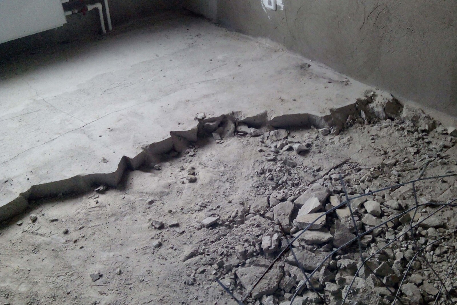 Демонтаж стяжки