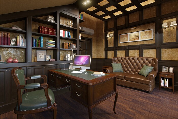 Мансарда - рабочий кабинет в Астане