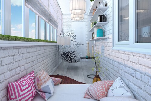 Дизайн-проект балкона или лоджии в Алматы-1