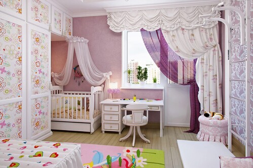 Дизайн-проект детской комнаты для девочки в Алматы-8