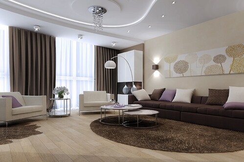 Дизайн-проект гостиной комнаты в Алматы-7