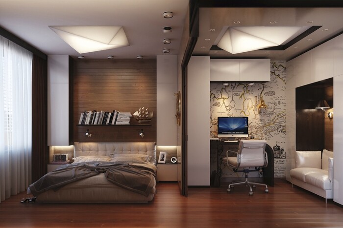 Дизайн-проект спальни: потолок-2