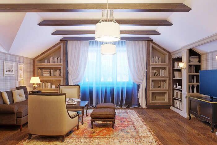 Дизайн-проект мансарды студийной в Алматы