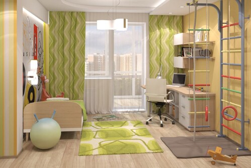 Дизайн-проект детской комнаты для мальчика в Астане-5