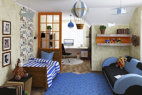 Дизайн-проект детской комнаты для мальчика в Астане-6