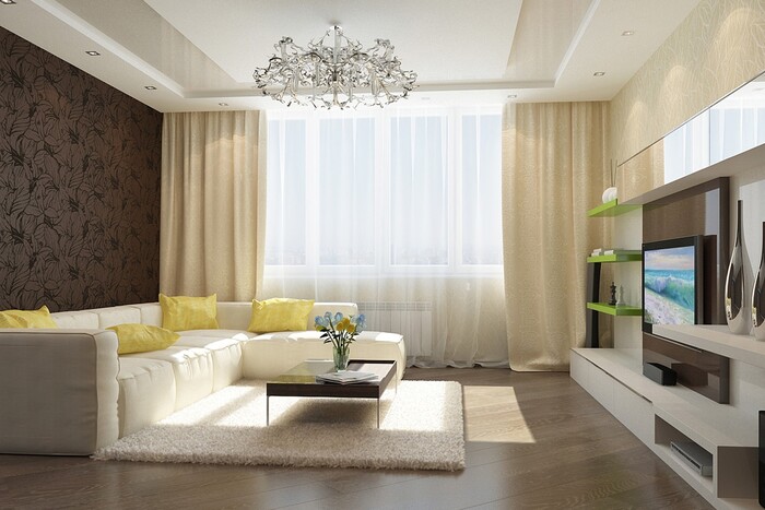 Дизайн-проект гостиной комнаты