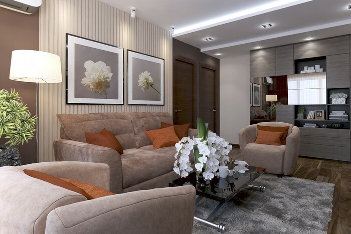 Дизайн-проект гостиной комнаты