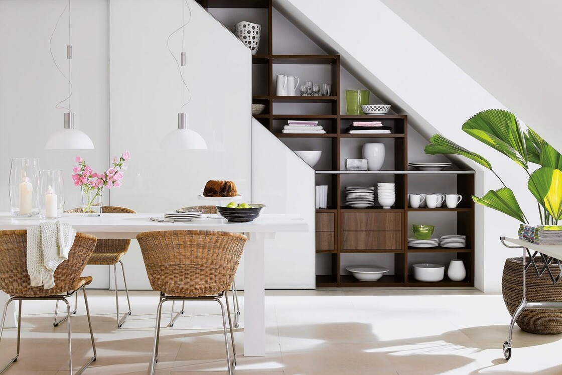 Дизайн-проект кухни с оптимизацией хранения посуды в нишах