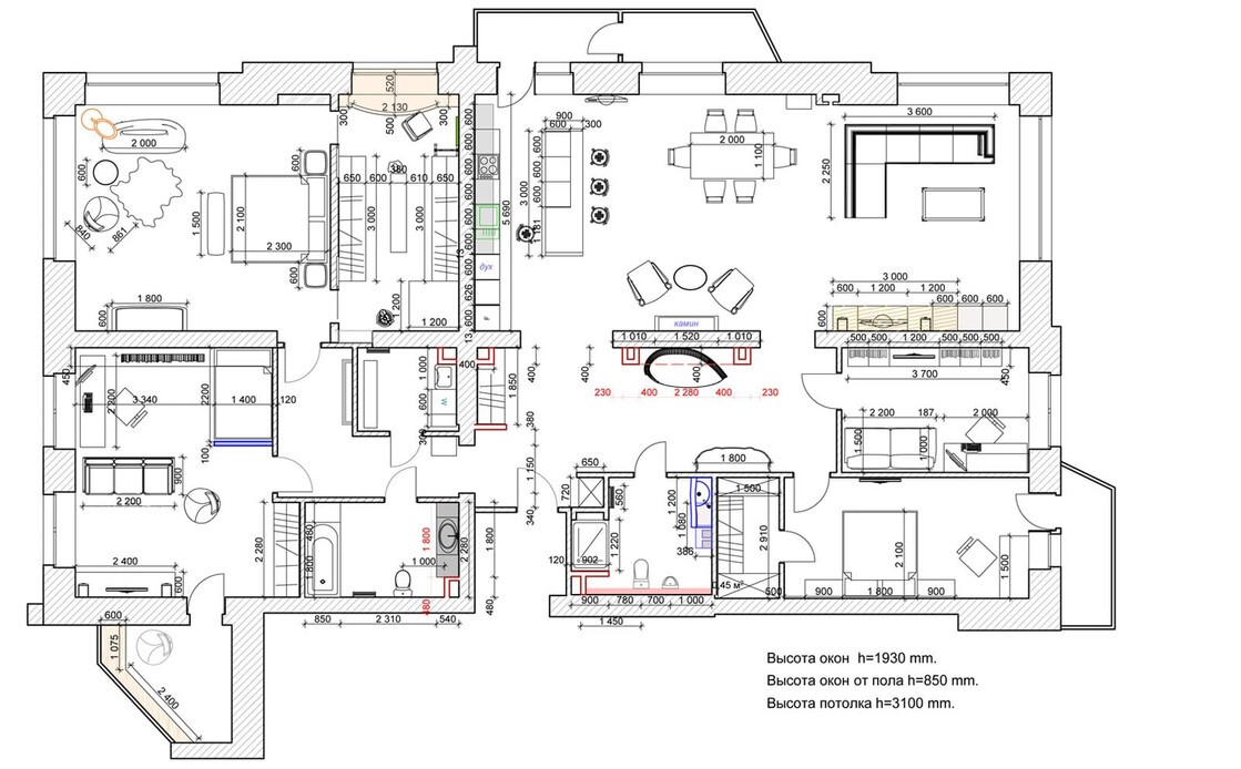 Базовый дизайн-проект квартиры в Астане