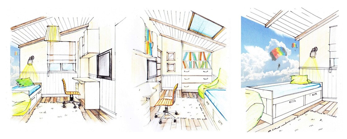 Эскизный дизайн-проект квартиры в Астане