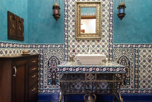 Дизайн-проект ванной комнаты в этническом стиле-7