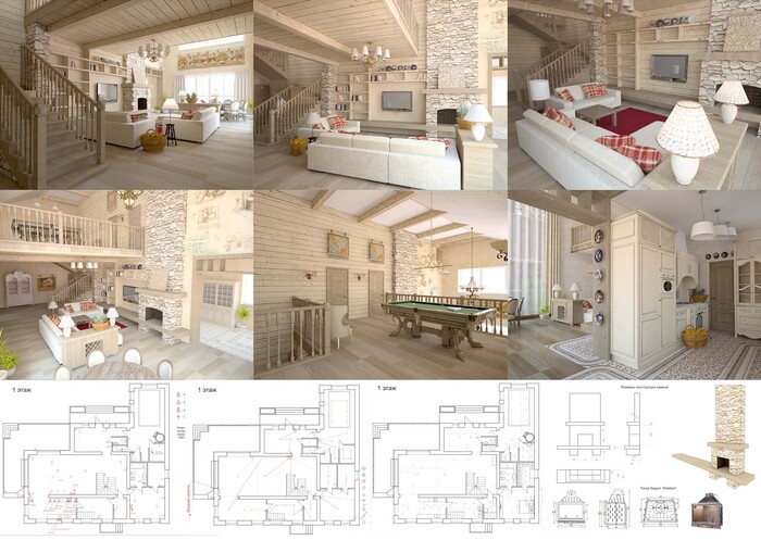 Полный дизайн-проект интерьера загродного дома в Алматы-6