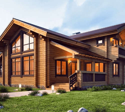 Строительство деревянного дома в Алматы -2