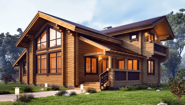 Строительство деревянного дома в Астане-1