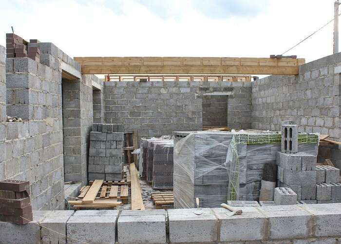 Строительство дома из шлакоблока в Астане-3