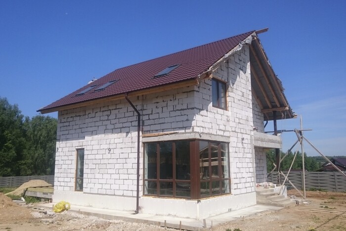 Строительство дома из пеноблоков в Астане-2