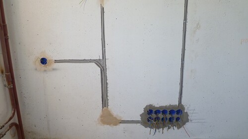 Прокладка кабеля и монтаж электропроводки-8
