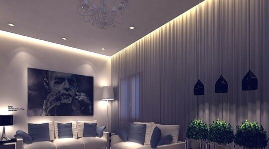 Парящий натяжной потолок