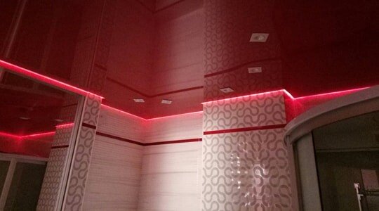 Парящий натяжной потолок