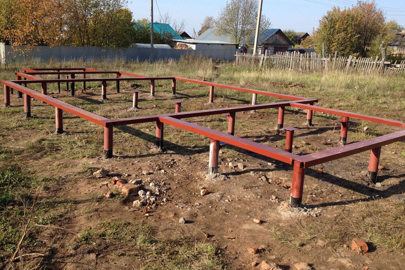 Свайно-винтовой фундамент