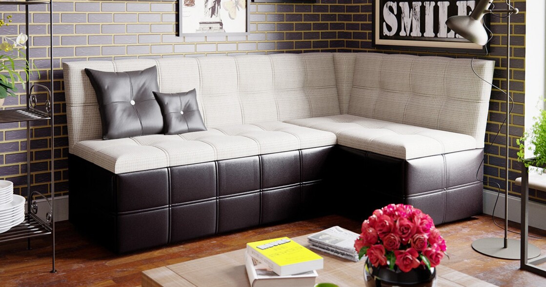 Перетяжка кухонного дивана в Алматы