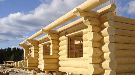 Строительство дома из оцилиндрованного бревна в Алматы профессиональные проекты