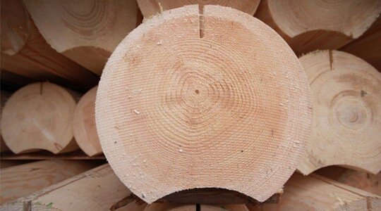 Строительство дома из оцилиндрованного бревна в Алматы недорого