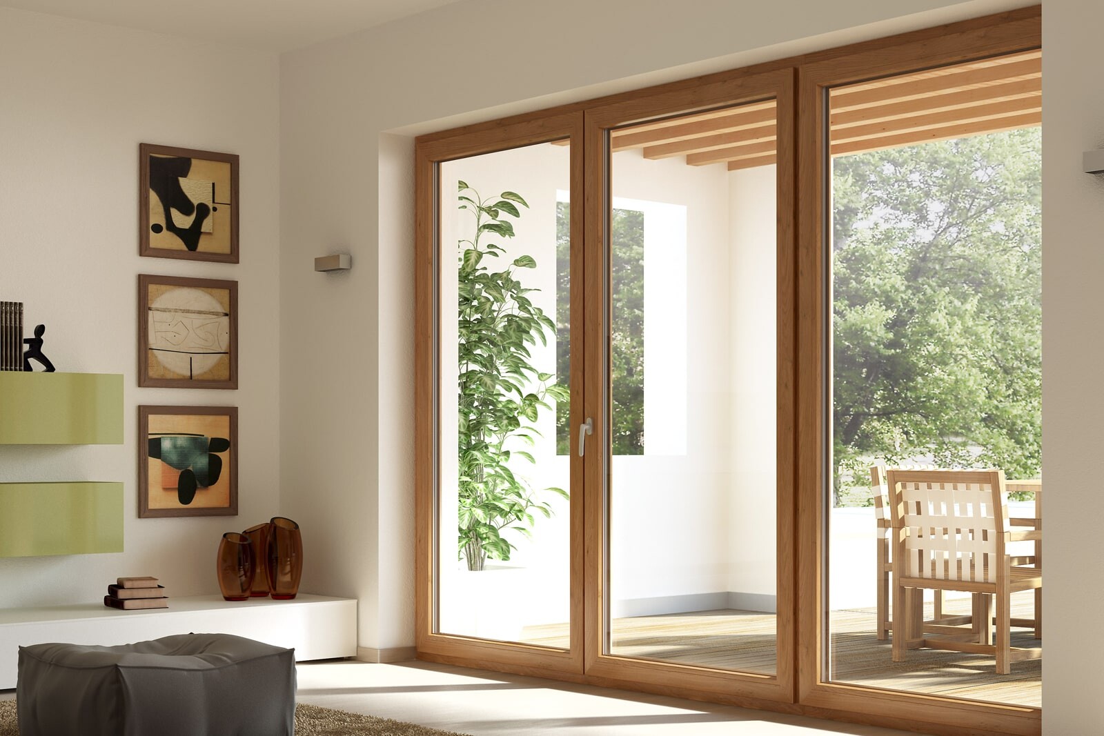 Панорамное пластиковое окно