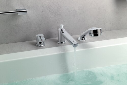 Скрытый смеситель с горизонтальной установкой