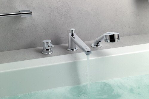 Скрытый смеситель с горизонтальной установкой