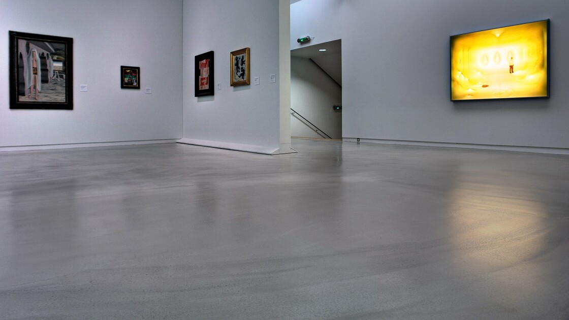 Наливной бетонный пол декоративный