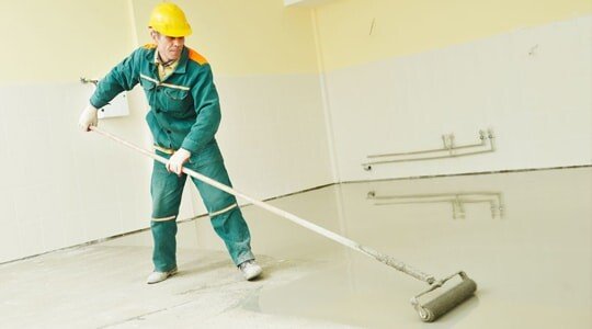 Устройство наливных самовыравнивающихся половв Алматы - промышленные полы