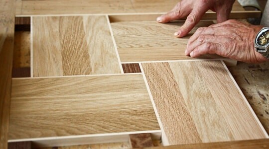 Укладка паркета в Алматы шашки