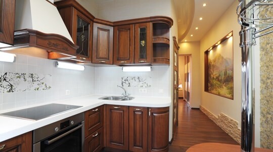 Отделка кухни в Алматы 