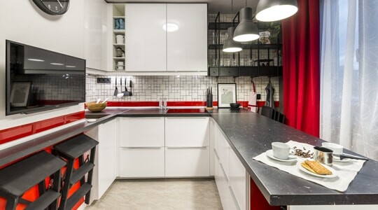 Отделка кухни в Алматы «под ключ» 