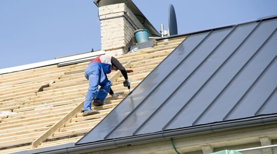 Кровля крыши в&nbsp;Алматы фальцевыми картинами