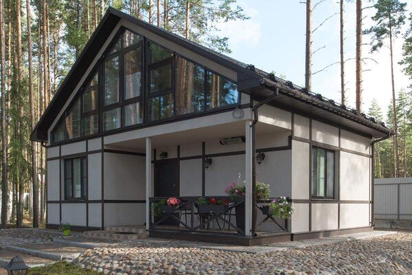 Загородный дом из металлоконструкций