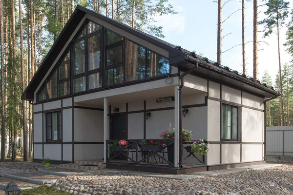 Загородный дом из металлоконструкций