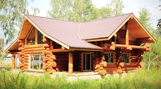 Строительство дома из рубленого бревна в Астане недорого