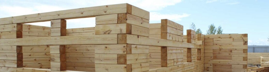 Сруб дома из бруса в&nbsp;Алматы от компании Кромвель