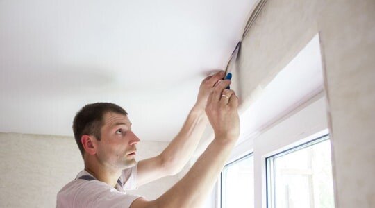 Монтаж натяжного потолка