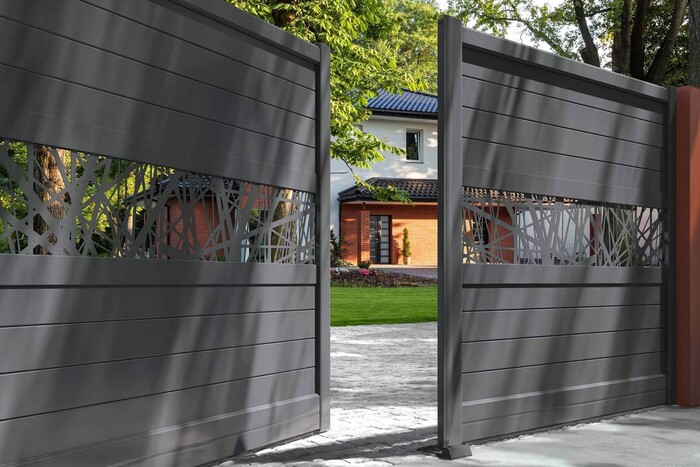  Дизайнерские ворота из металла