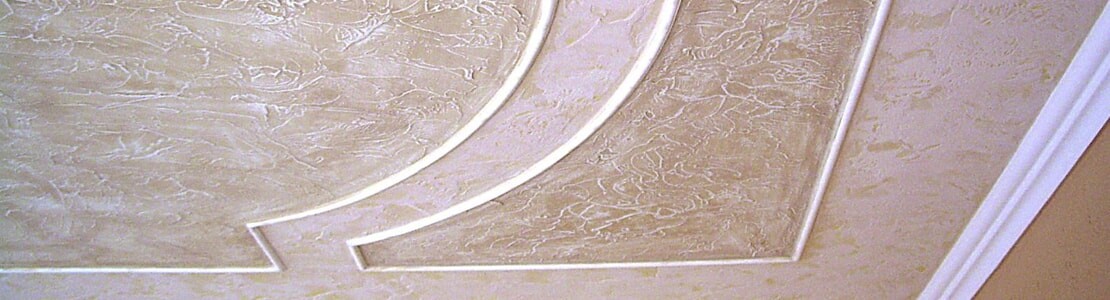 Декоративная штукатурка потолка