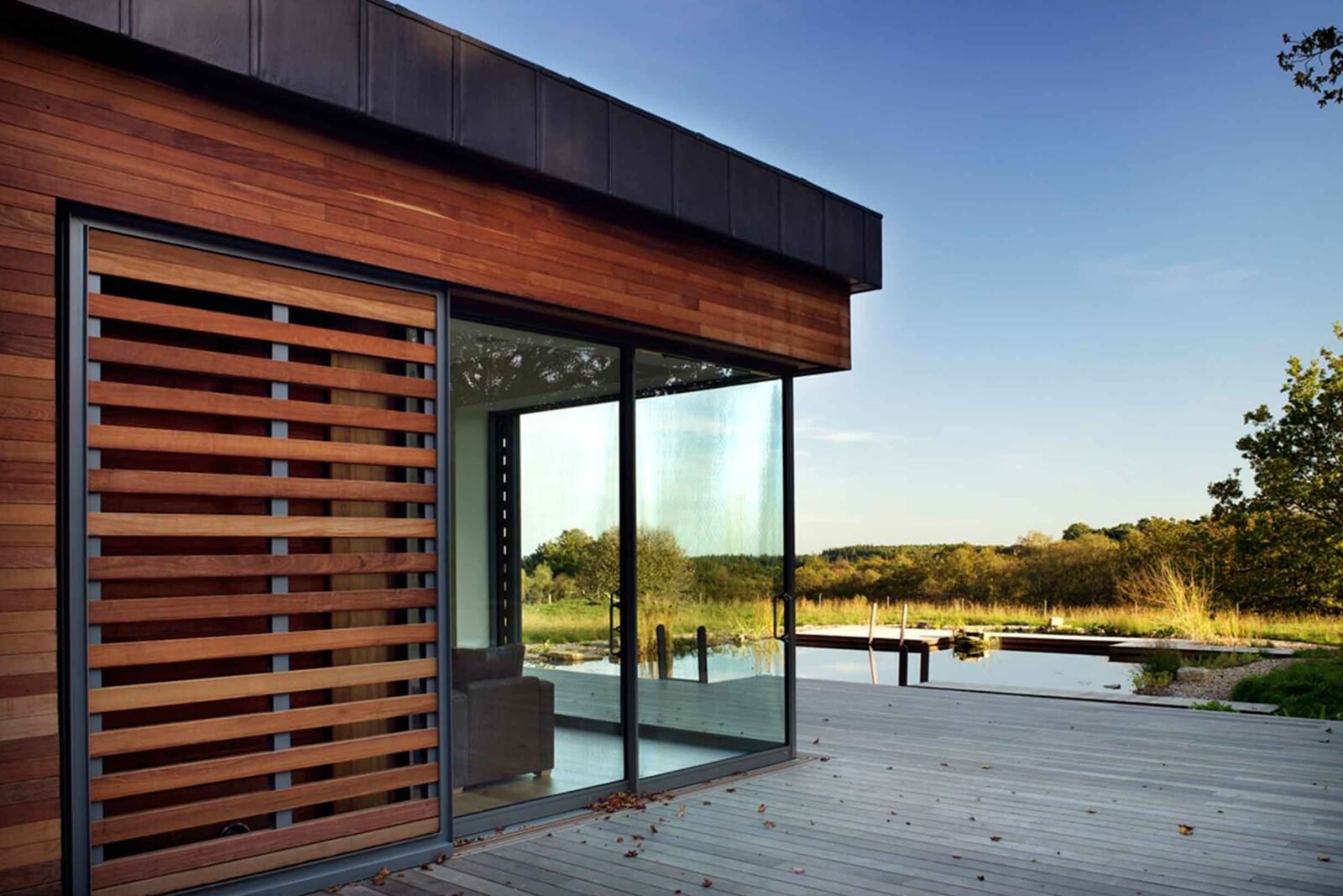 Отделка гостевого дома фасадной термодоской